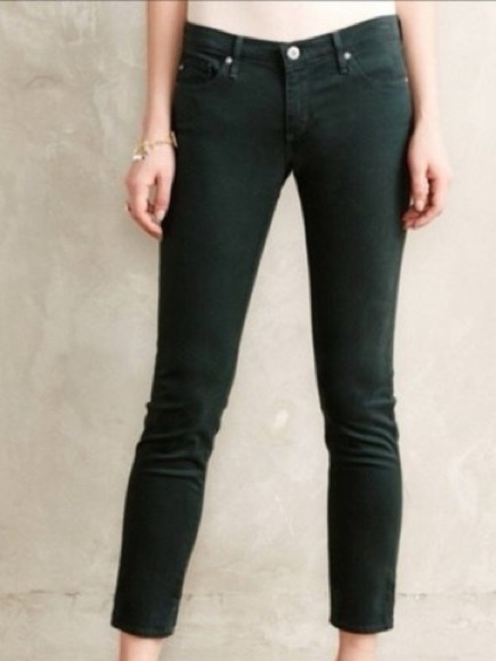 AG Adriano Goldschmidt Stevie ankle slim straight soft green jeans